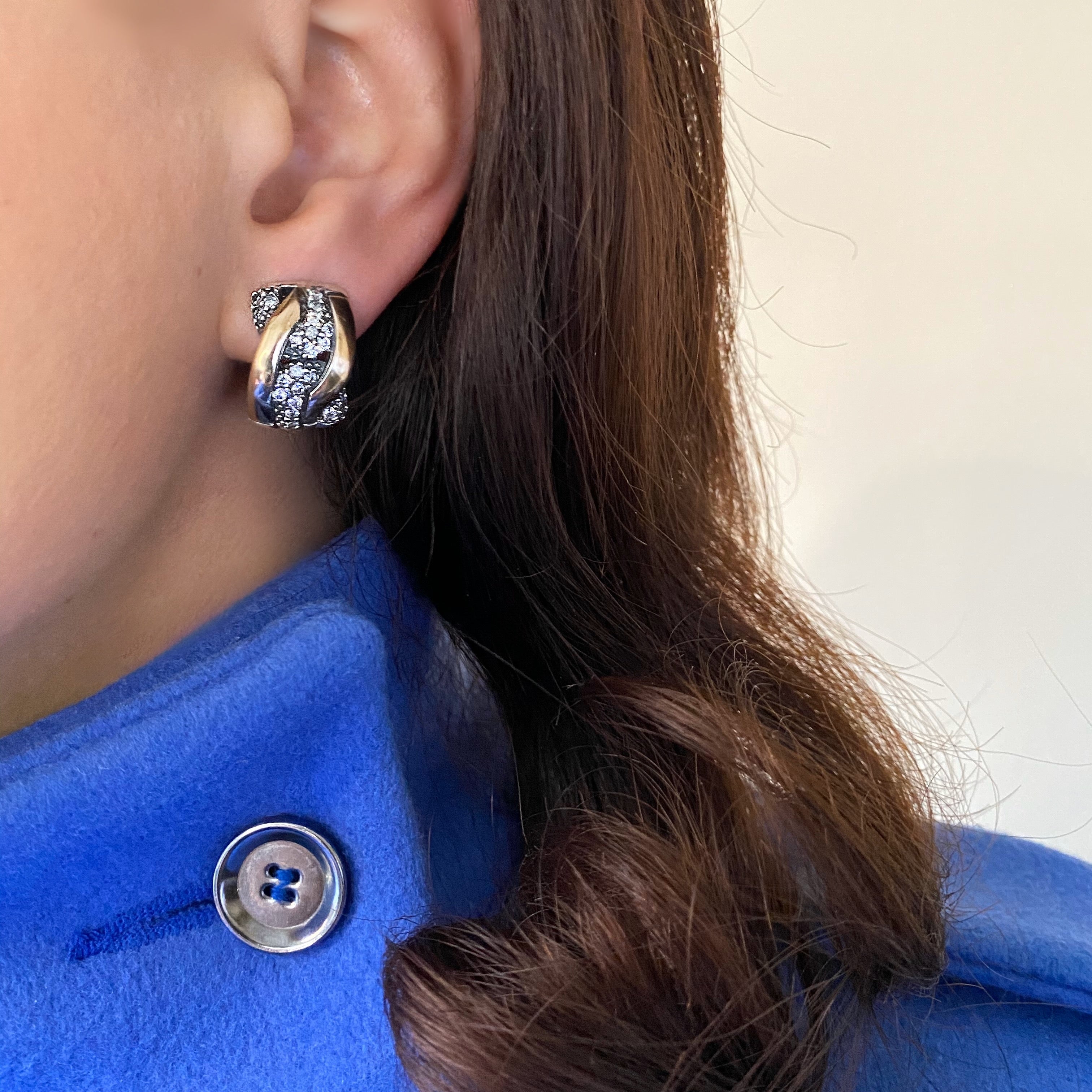 AUDREY EARRINGS - Sterling Silver & 14k Yellow Gold-Tayroni