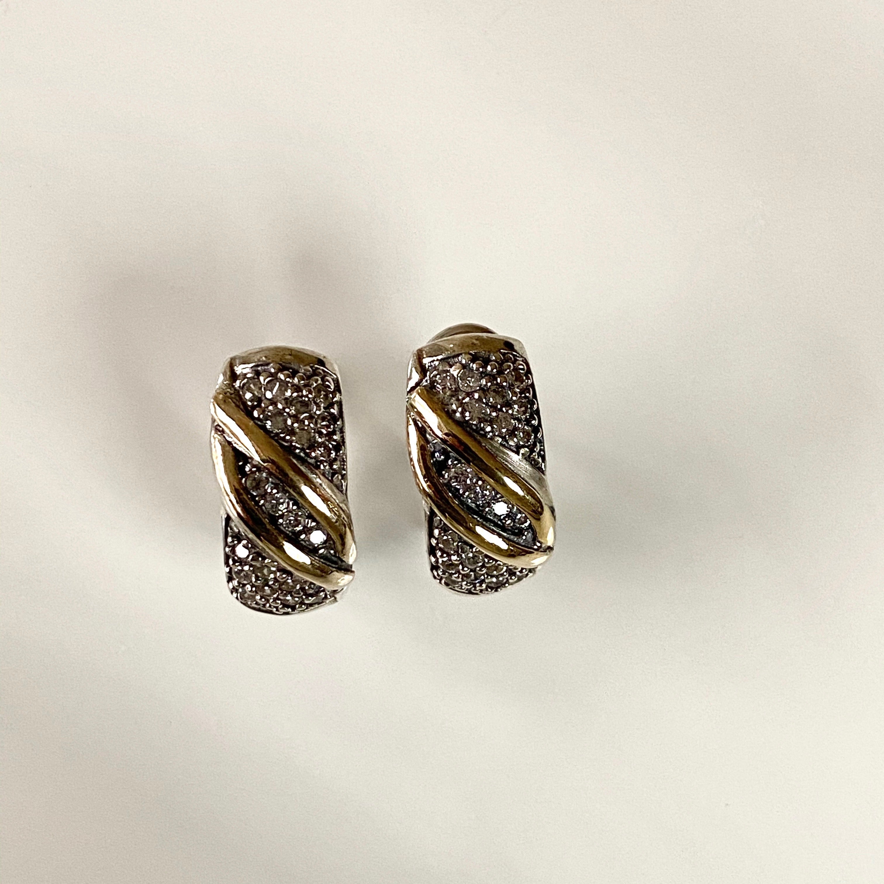 AURORA EARRINGS - Sterling Silver & 14k Yellow Gold-Tayroni