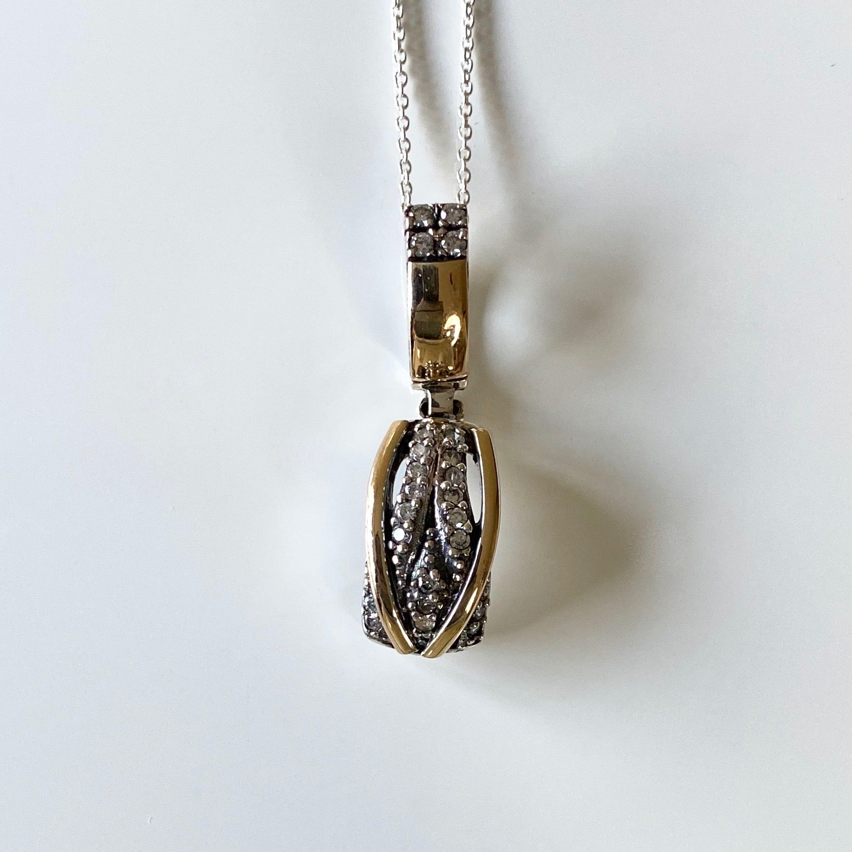 CAPRI NECKLACE - Sterling Silver & 14k Yellow Gold-Tayroni