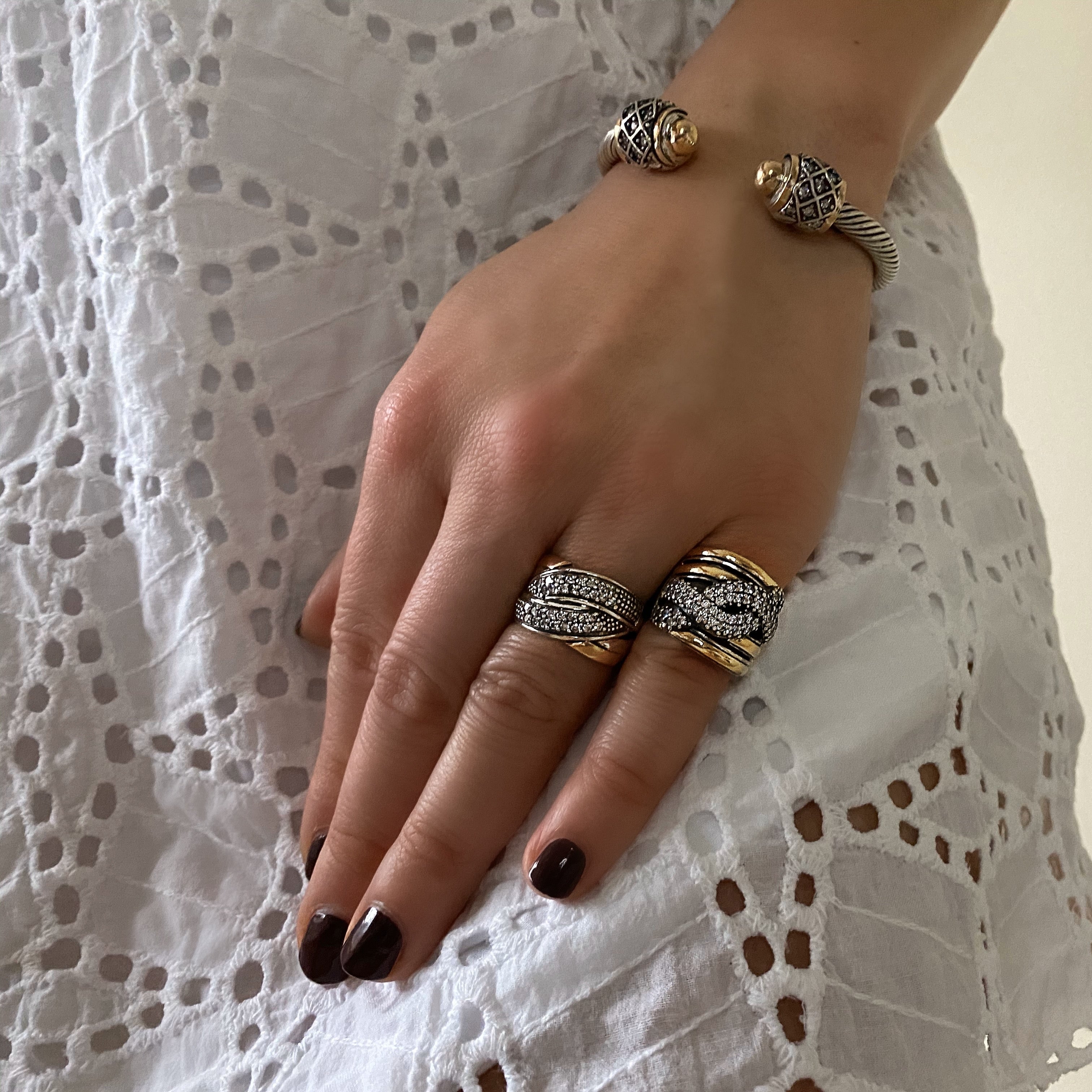 COSMO - Sterling Silver & 14k Yellow Gold-Tayroni
