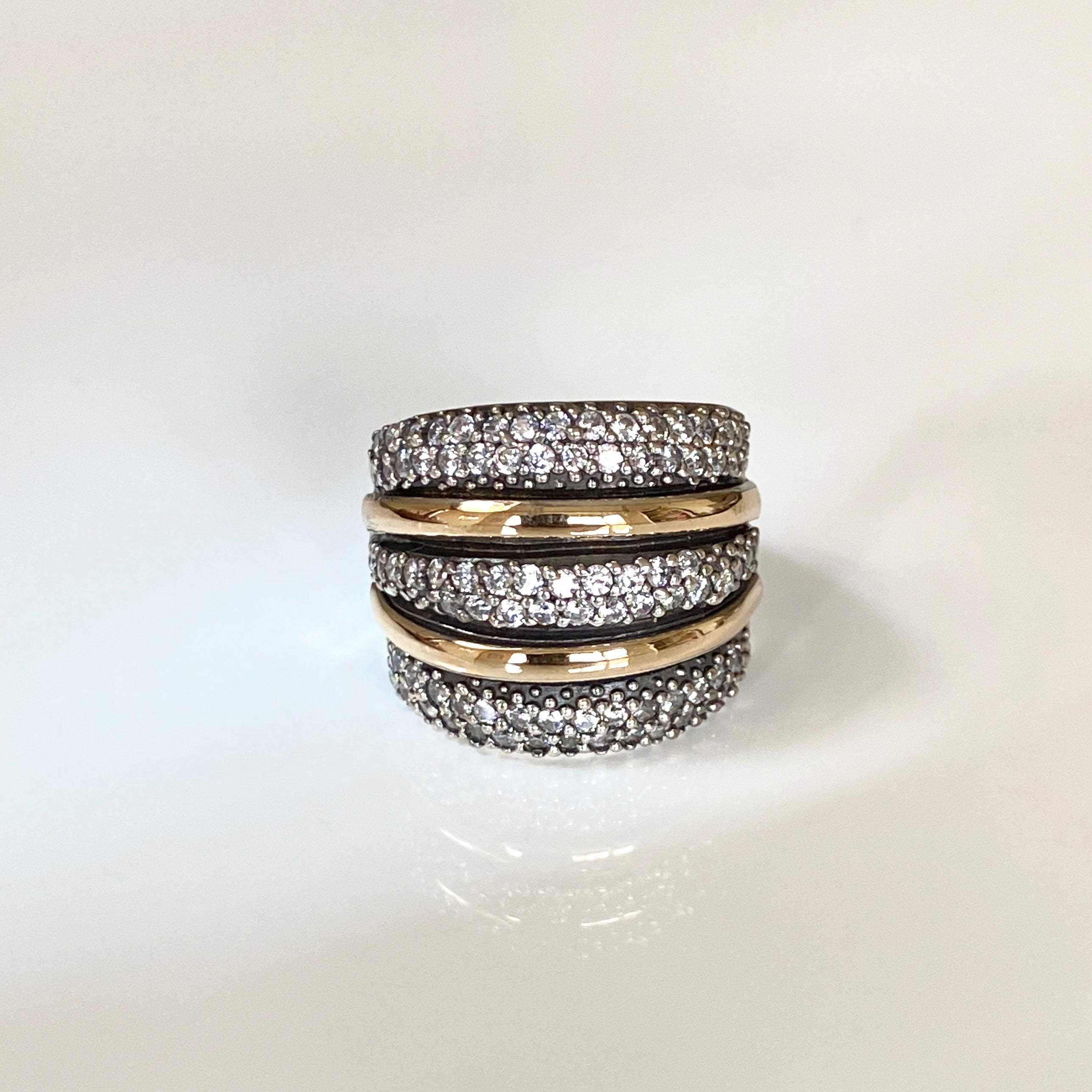 ESTELAR RING - Sterling Silver & 14k Yellow Gold-Tayroni
