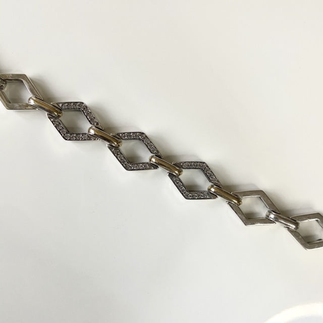 ESTRELLA CHAIN BRACELET - Sterling Silver & 14k Yellow Gold-Tayroni