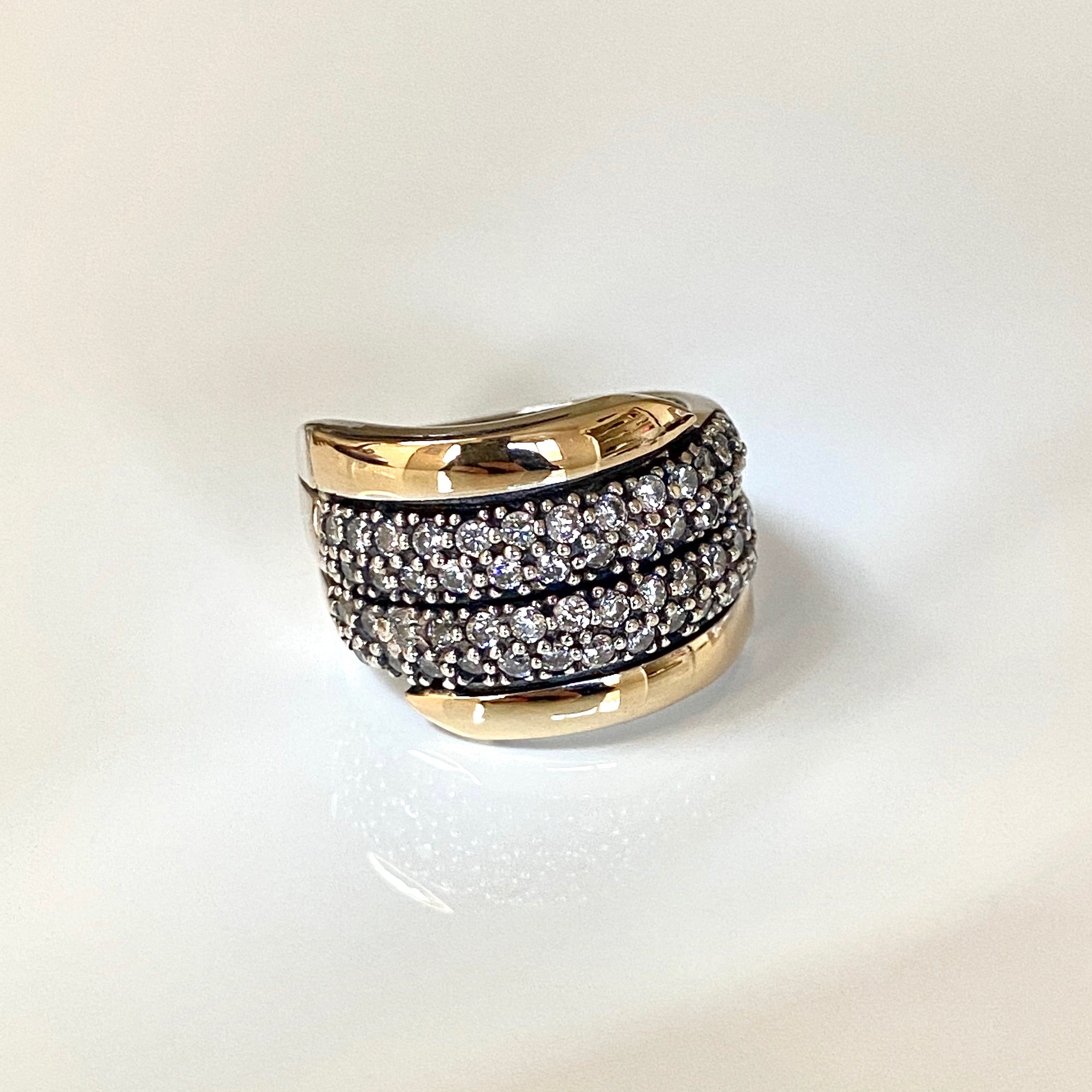 ESTRELLA RING - Sterling Silver & 14k Yellow Gold-Tayroni