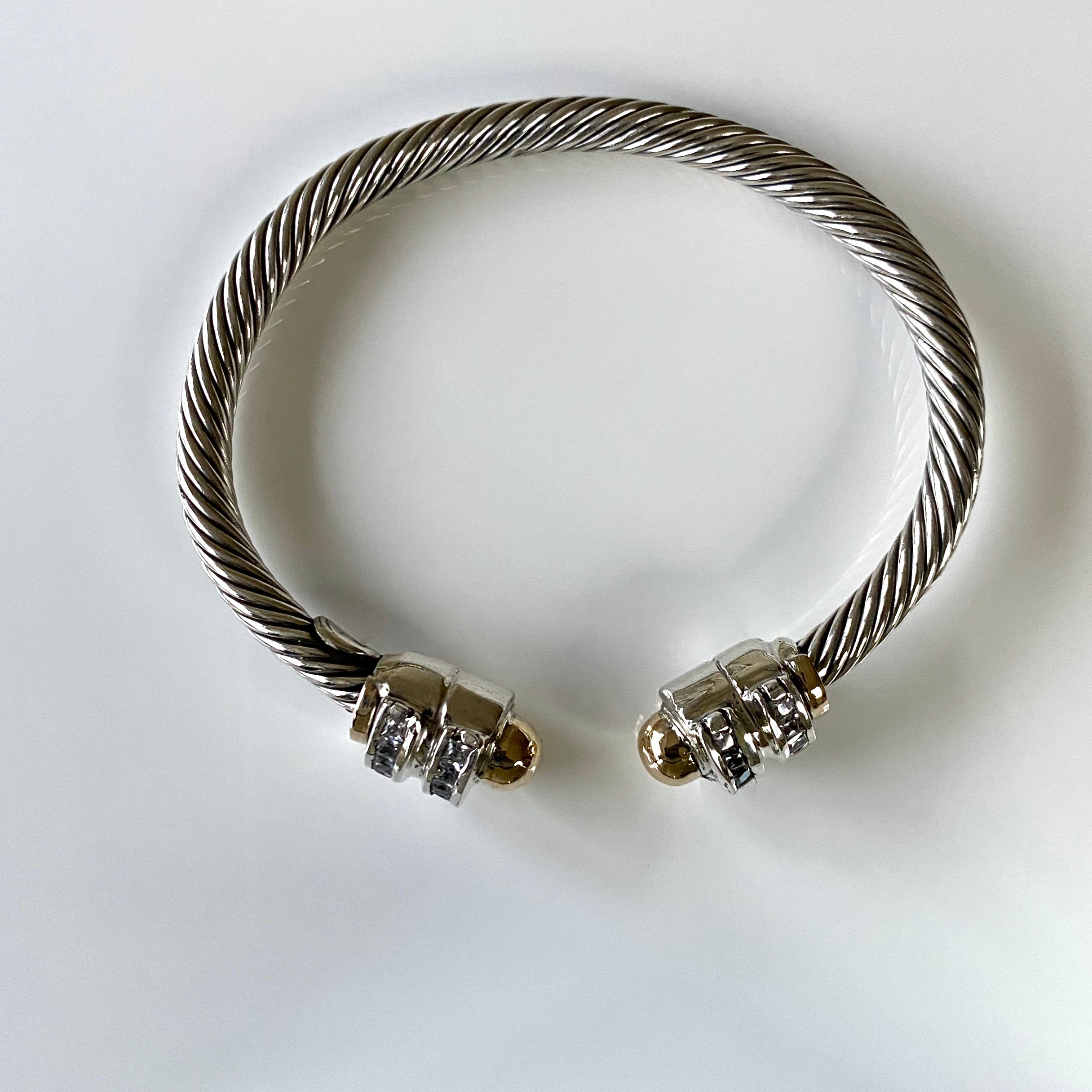 GALAXY CUFF BRACELET - Sterling Silver & 14k Yellow Gold-Tayroni
