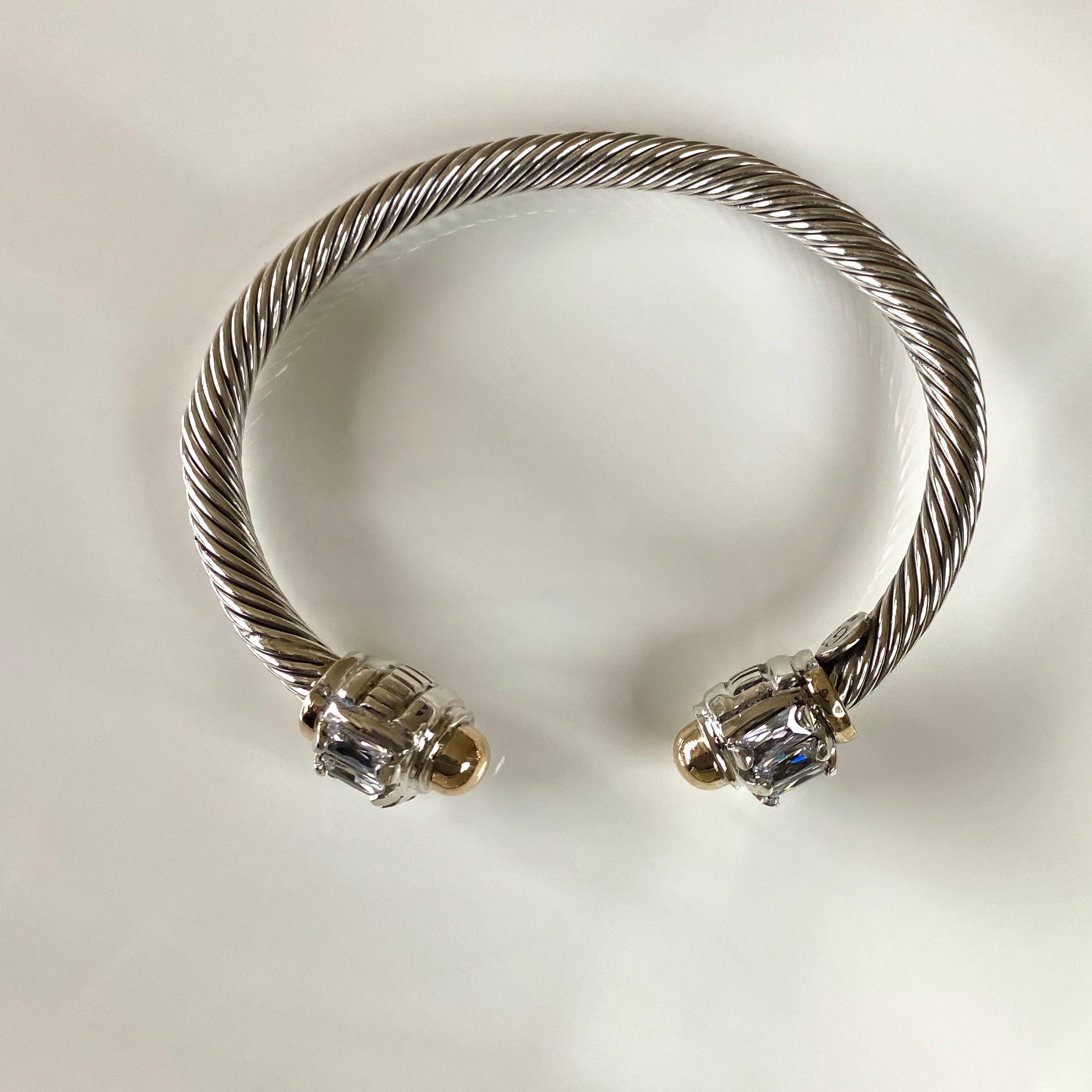 LIGHTME CUFF BRACELET - Sterling Silver & 14k Yellow Gold-Tayroni