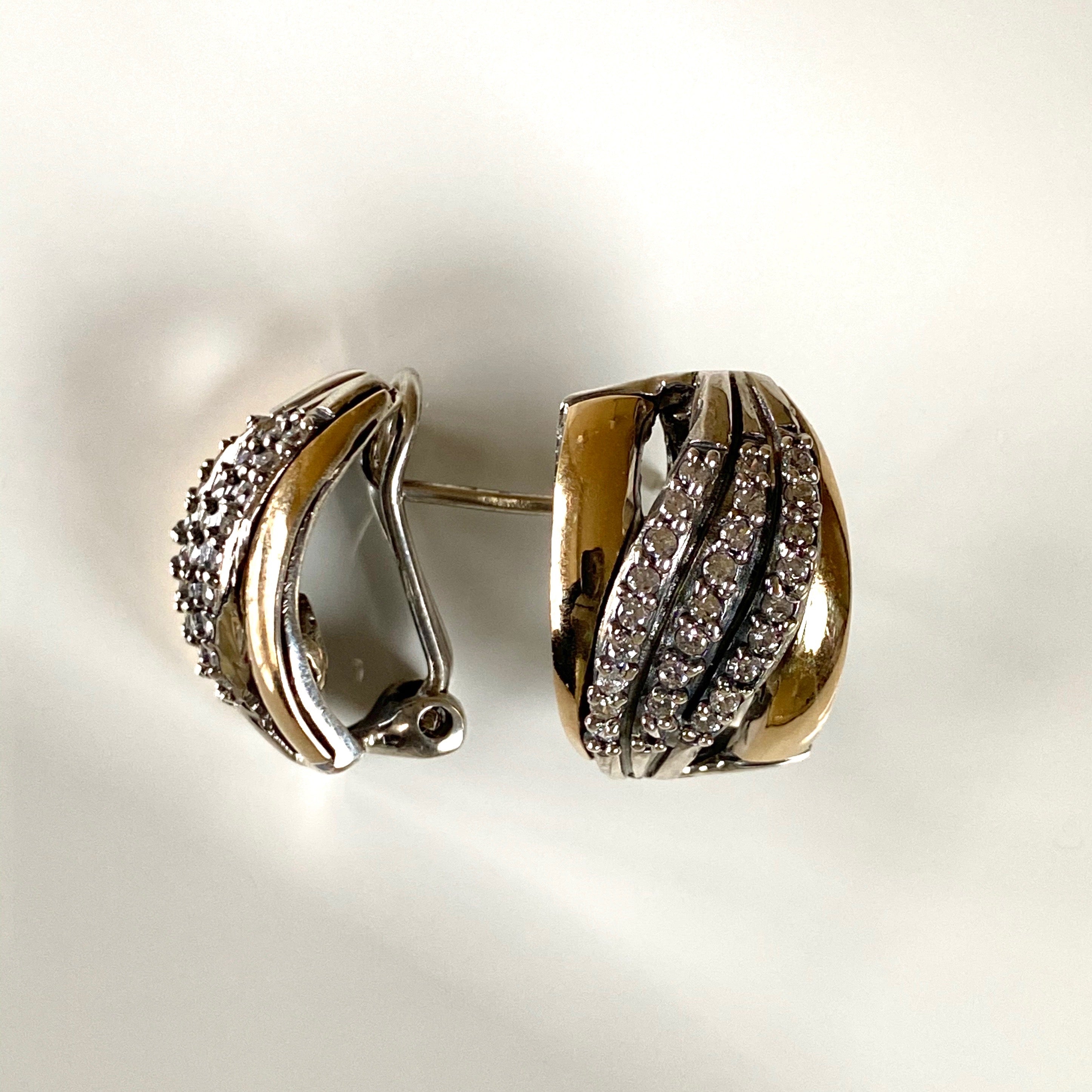 MAKE A WISH EARRINGS - Sterling Silver & 14k Yellow Gold-Tayroni