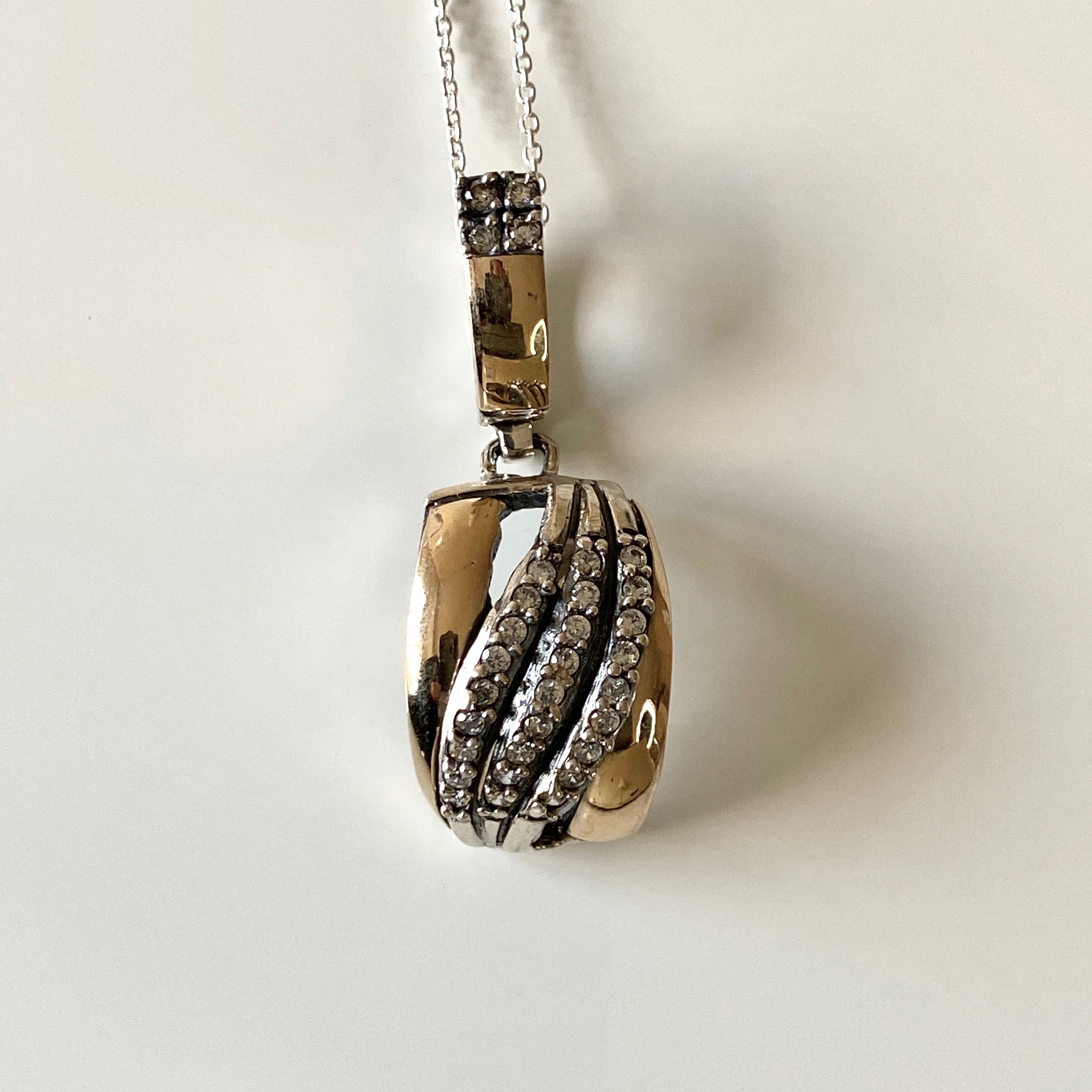 MAKE A WISH NECKLACE - Sterling Silver & 14k Yellow Gold-Tayroni