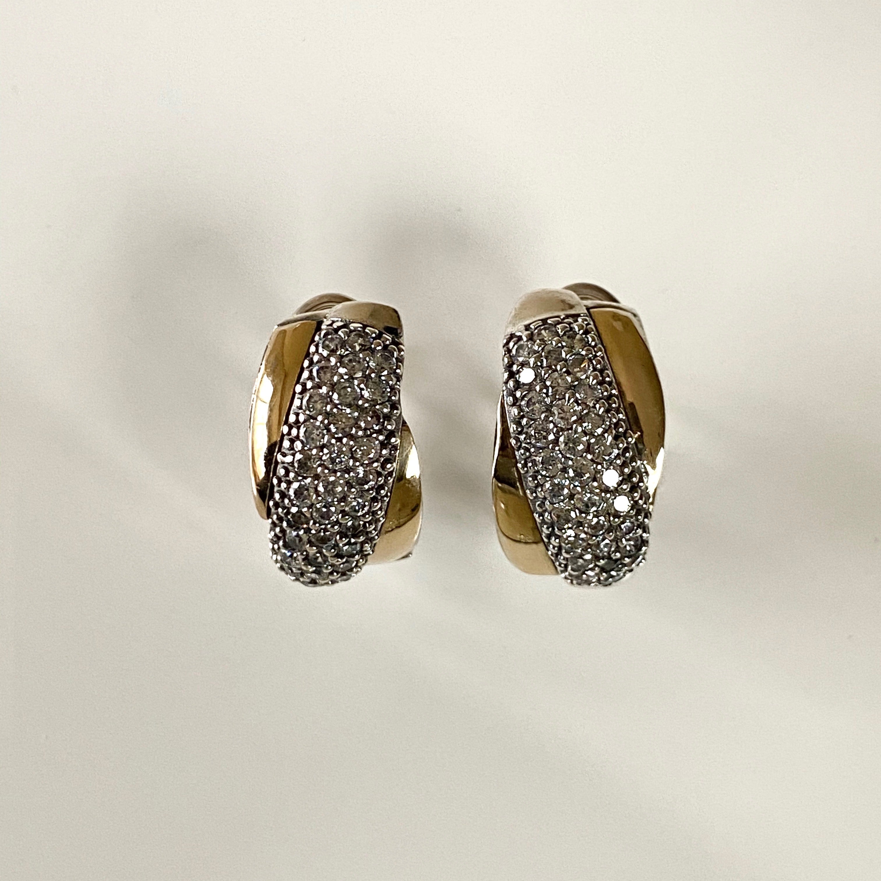 NOBU EARRINGS - Sterling Silver & 14k Yellow Gold-Tayroni