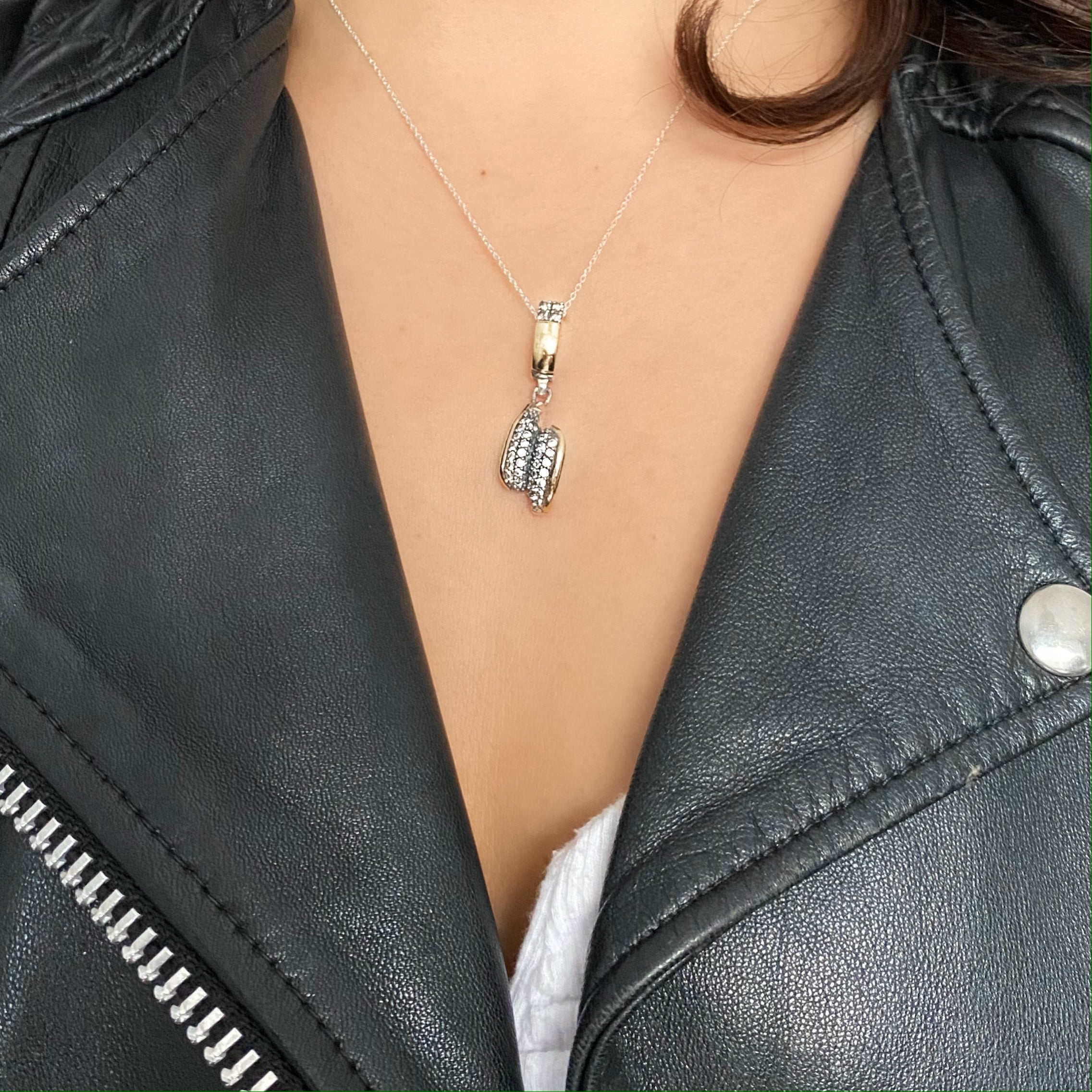 POSITANO NECKLACE - Sterling Silver & 14k Yellow Gold-Tayroni