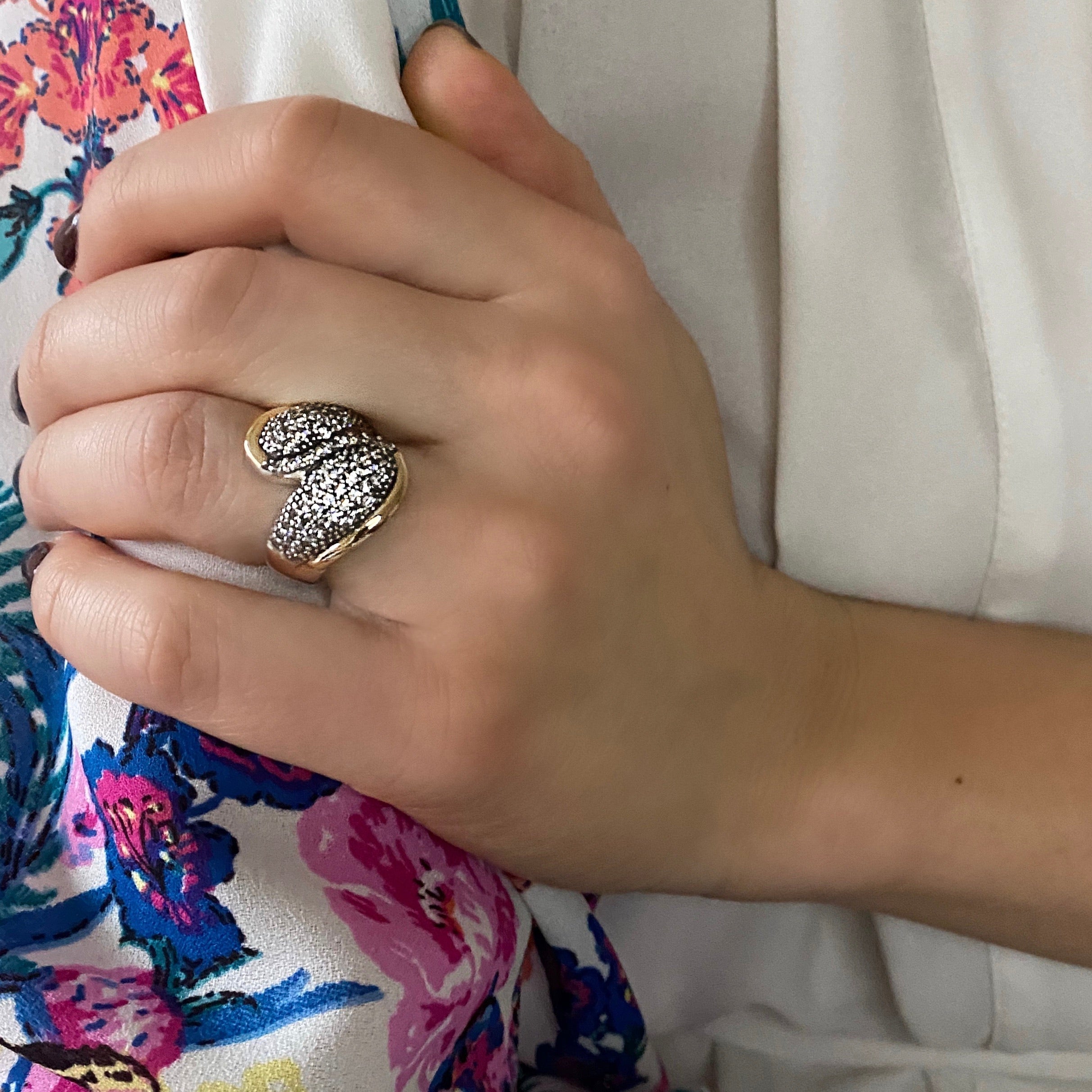 POSITANO RING - Sterling Silver & 14k Yellow Gold-Tayroni