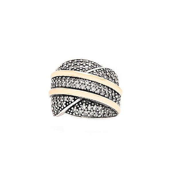 SIRENUSE RING - Sterling Silver & 14k Yellow Gold-Tayroni