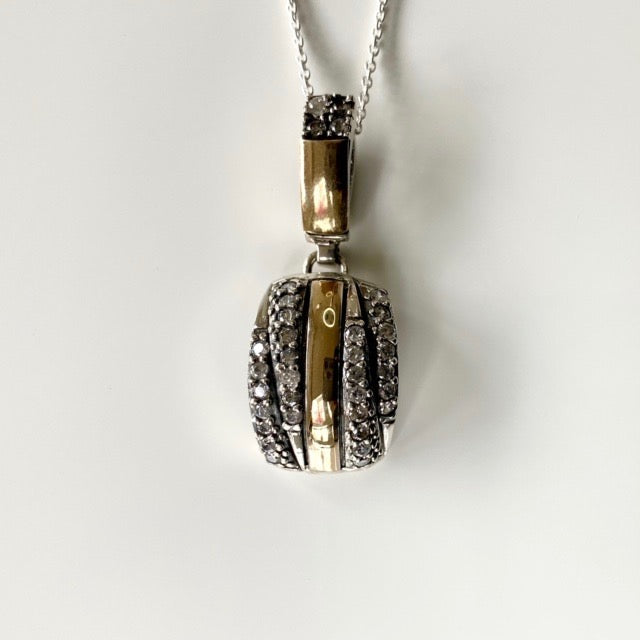 AMANTE NECKLACE - Sterling Silver & 14k Yellow Gold-Tayroni