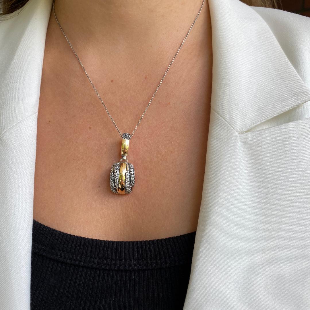 AMANTE NECKLACE - Sterling Silver & 14k Yellow Gold-Tayroni