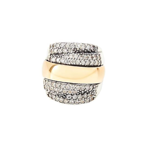 AMANTE RING - Sterling Silver & 14k Yellow Gold-Tayroni