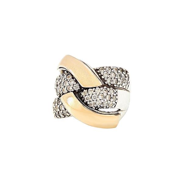 AUDREY RING - Sterling Silver & 14k Yellow Gold-Tayroni