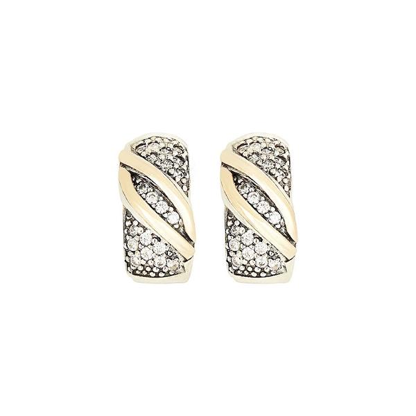 AURORA EARRINGS - Sterling Silver & 14k Yellow Gold-Tayroni