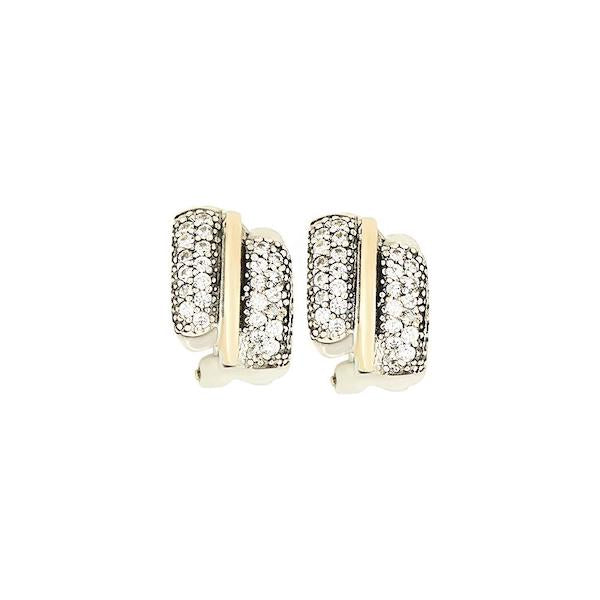 CELESTIA EARRINGS - Sterling Silver & 14k Yellow Gold-Tayroni