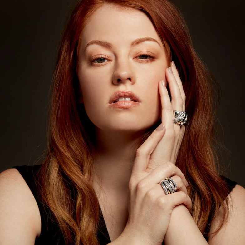 CELESTIA RING - Sterling Silver & 14k Yellow Gold-Tayroni