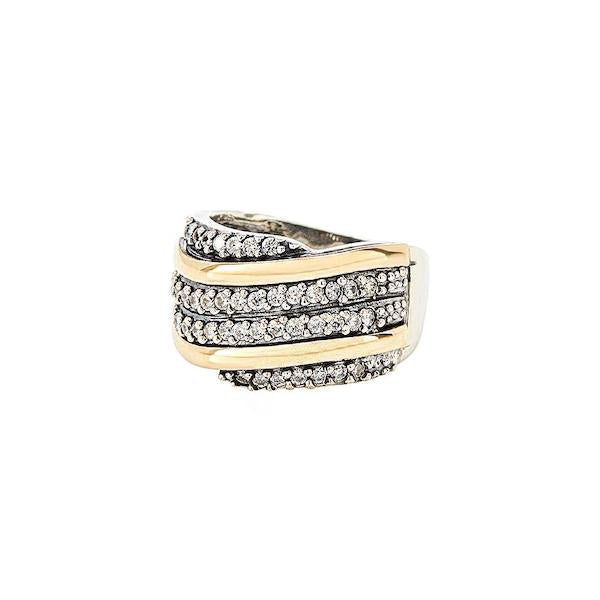 CHLOE RING - Sterling Silver & 14k Yellow Gold-Tayroni