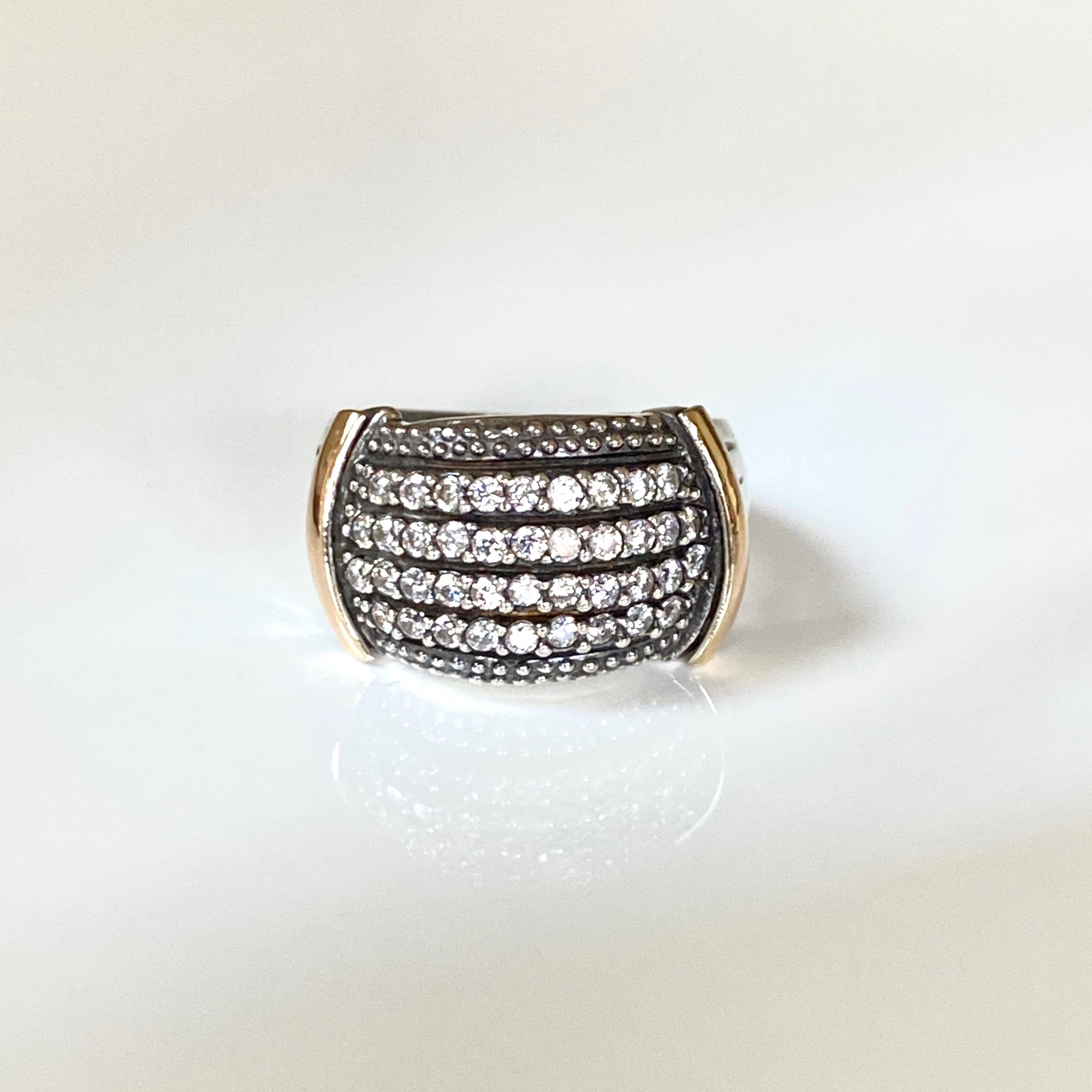 CIELO RING - Sterling Silver & 14k Yellow Gold-Tayroni