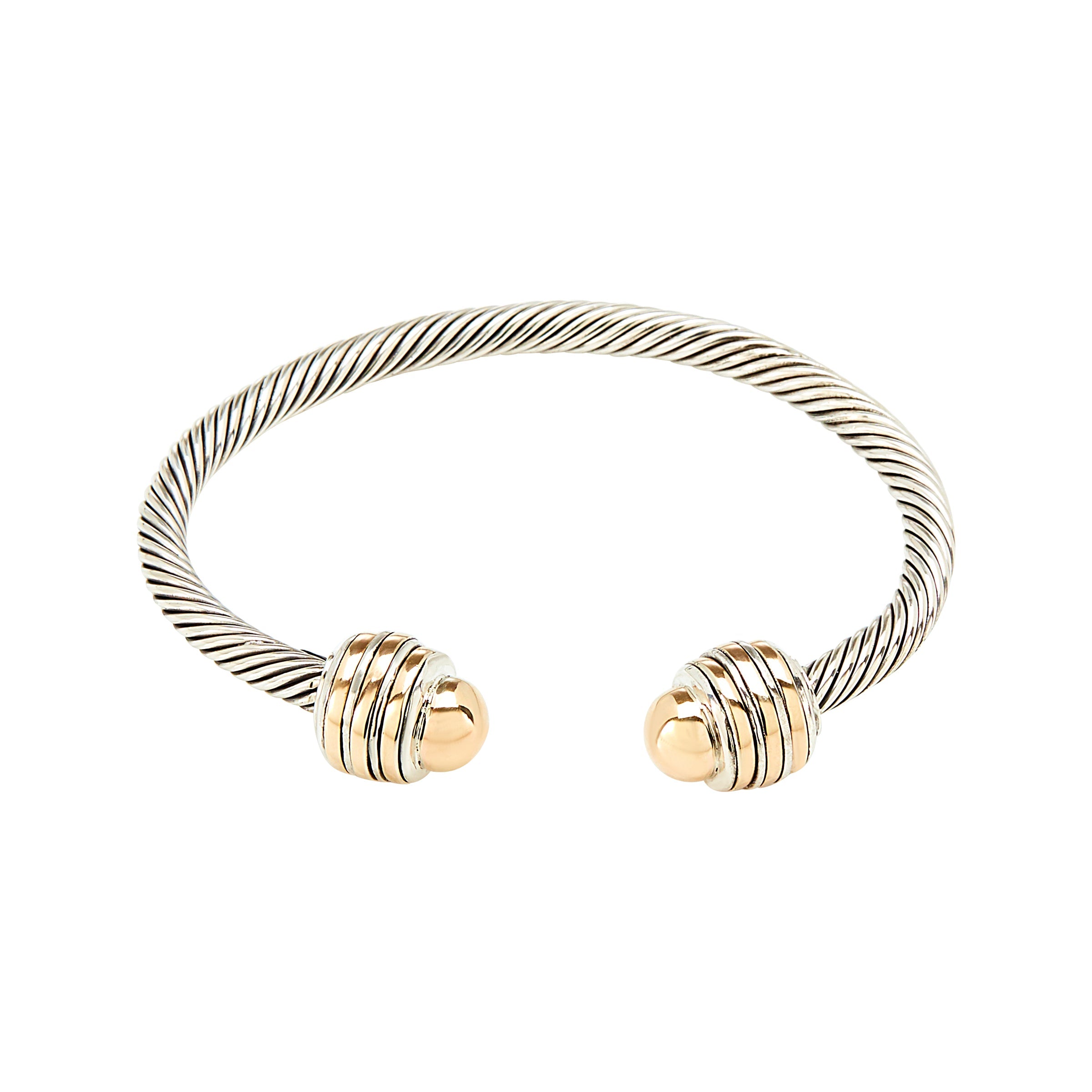 ESTELAR CUFF BRACELET - Sterling Silver and 14k Yellow Gold-Tayroni