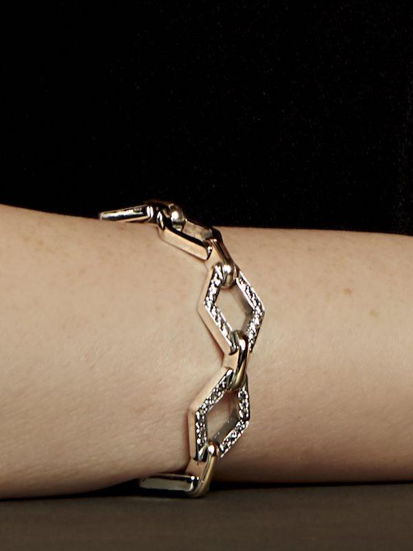 ESTRELLA CHAIN BRACELET - Sterling Silver & 14k Yellow Gold-Tayroni