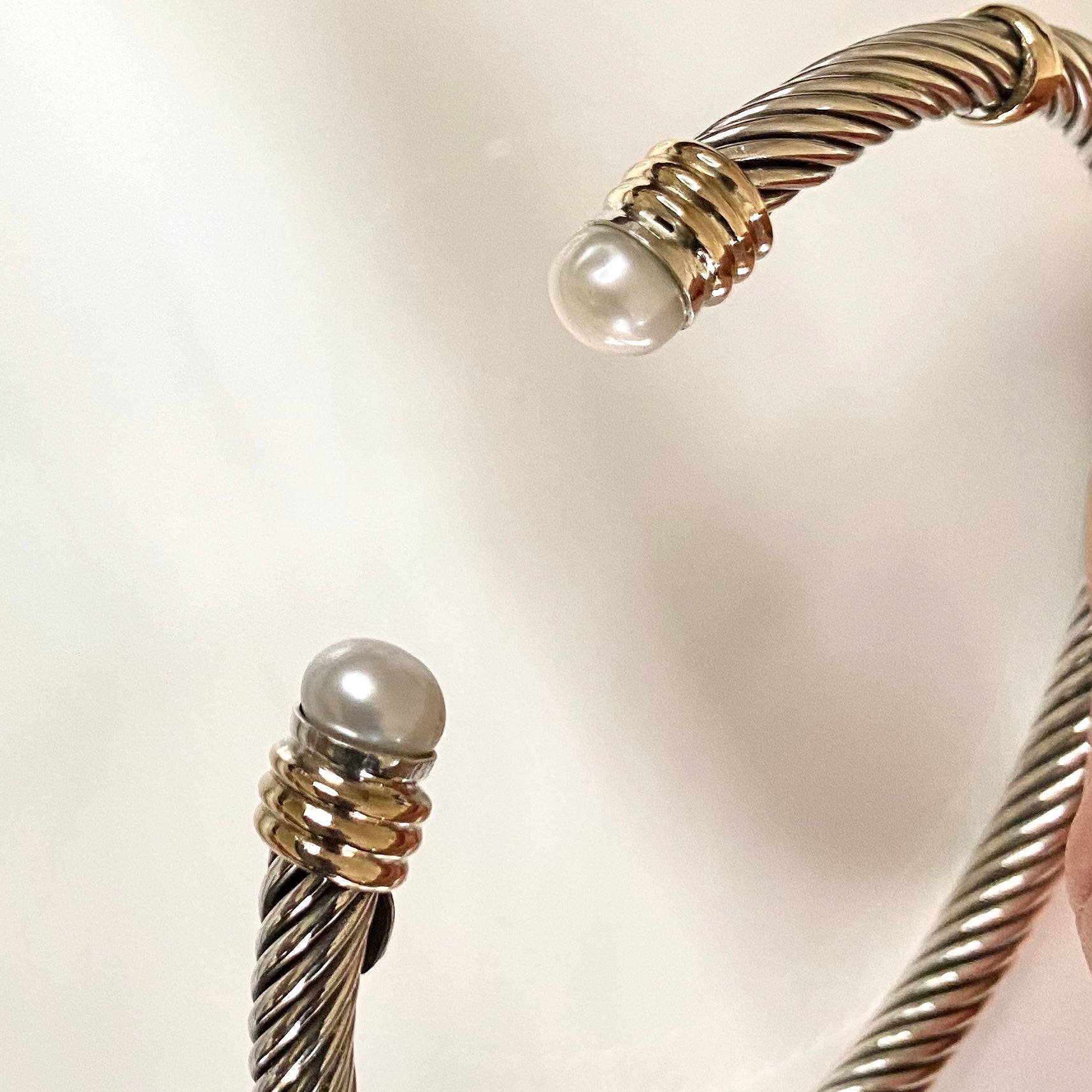 GRACE CUFF BRACELET - Sterling Silver and 14k Yellow Gold-Tayroni