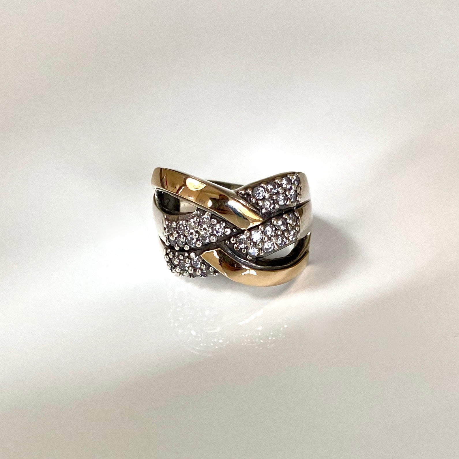 HYDE RING - Sterling Silver & 14k Yellow Gold-Tayroni