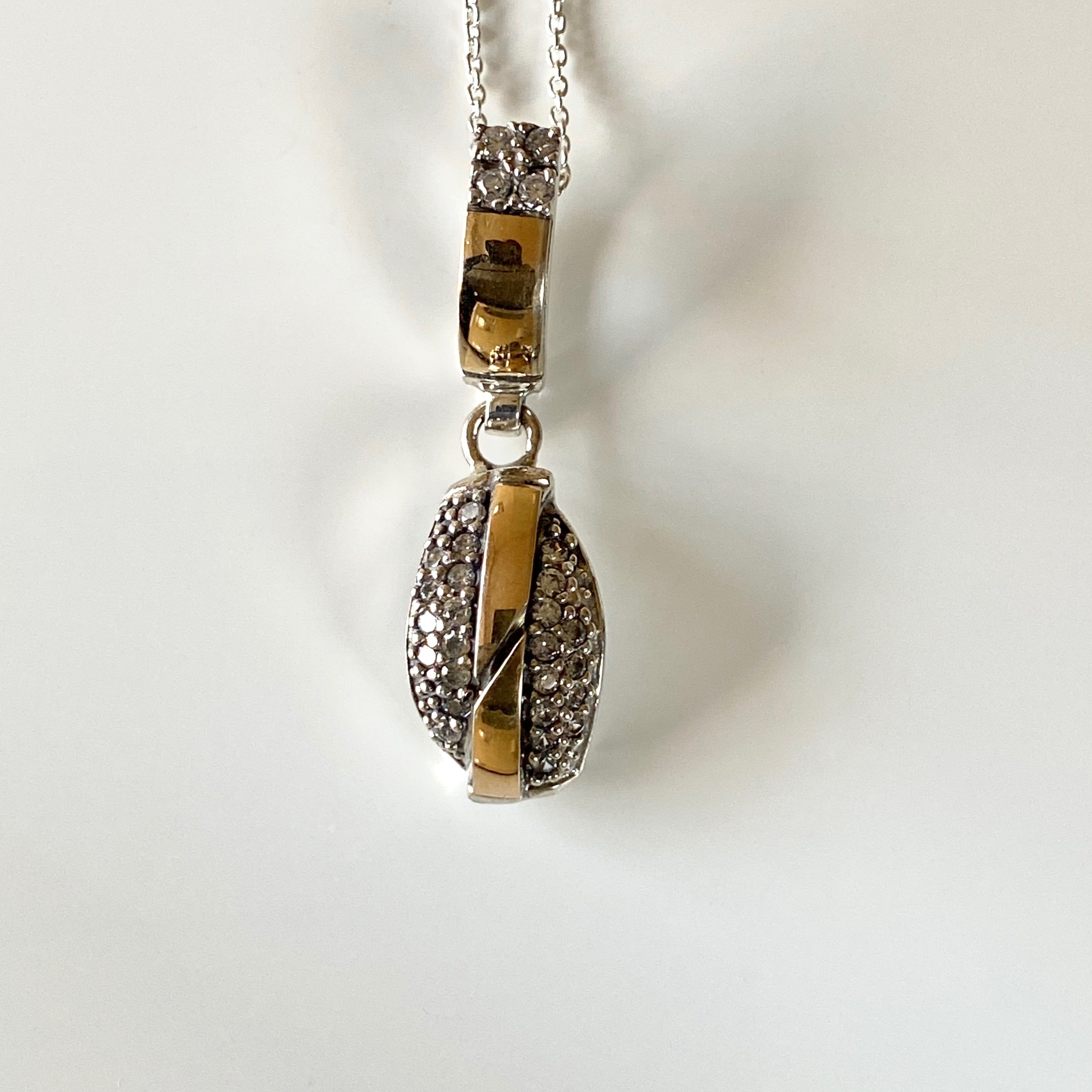 INTERSTELLAR NECKLACE - Sterling Silver & 14k Yellow Gold-Tayroni