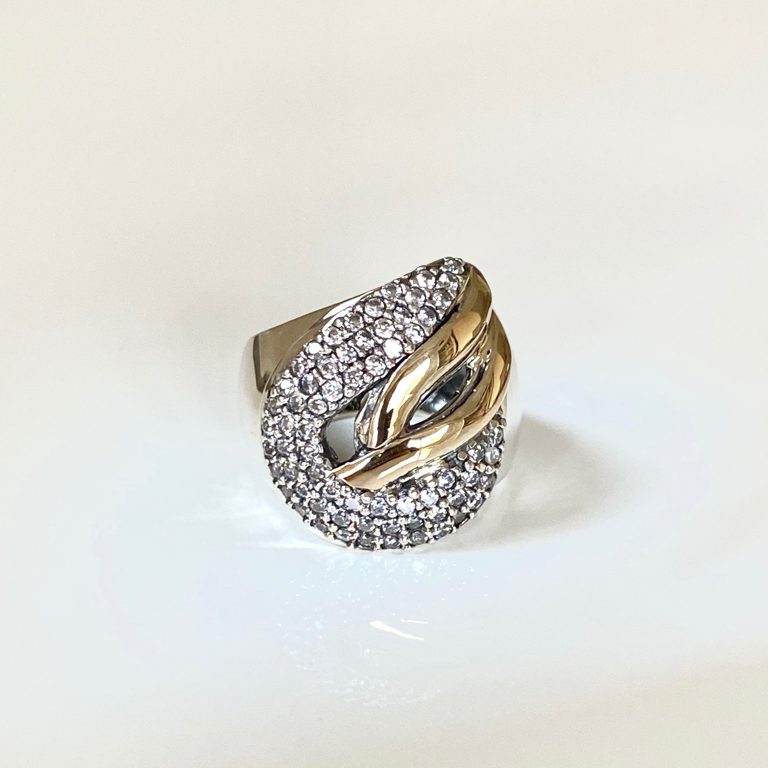 LIGHTME RING - Sterling Silver & 14k Yellow Gold-Tayroni