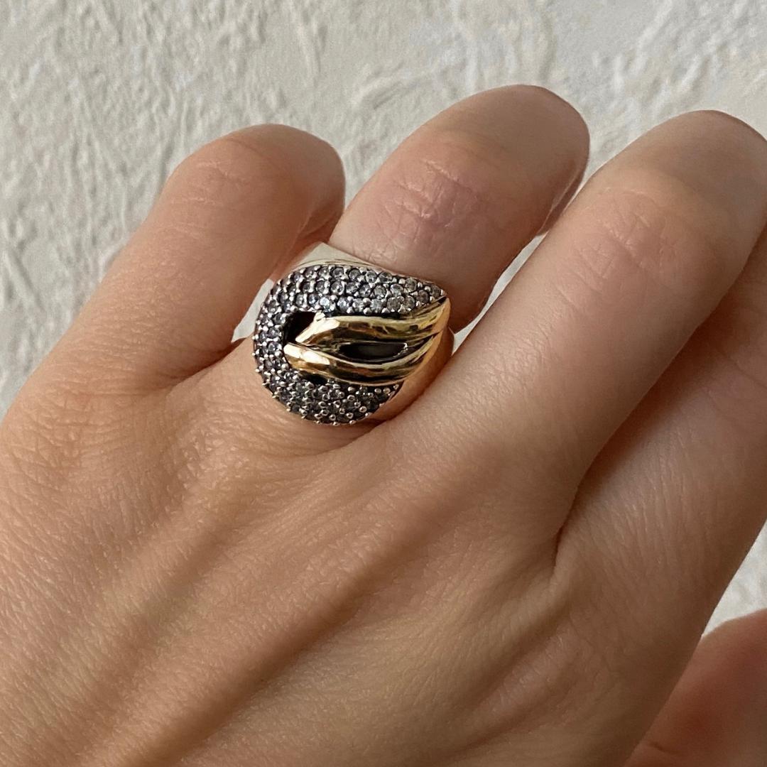 LIGHTME RING - Sterling Silver & 14k Yellow Gold-Tayroni
