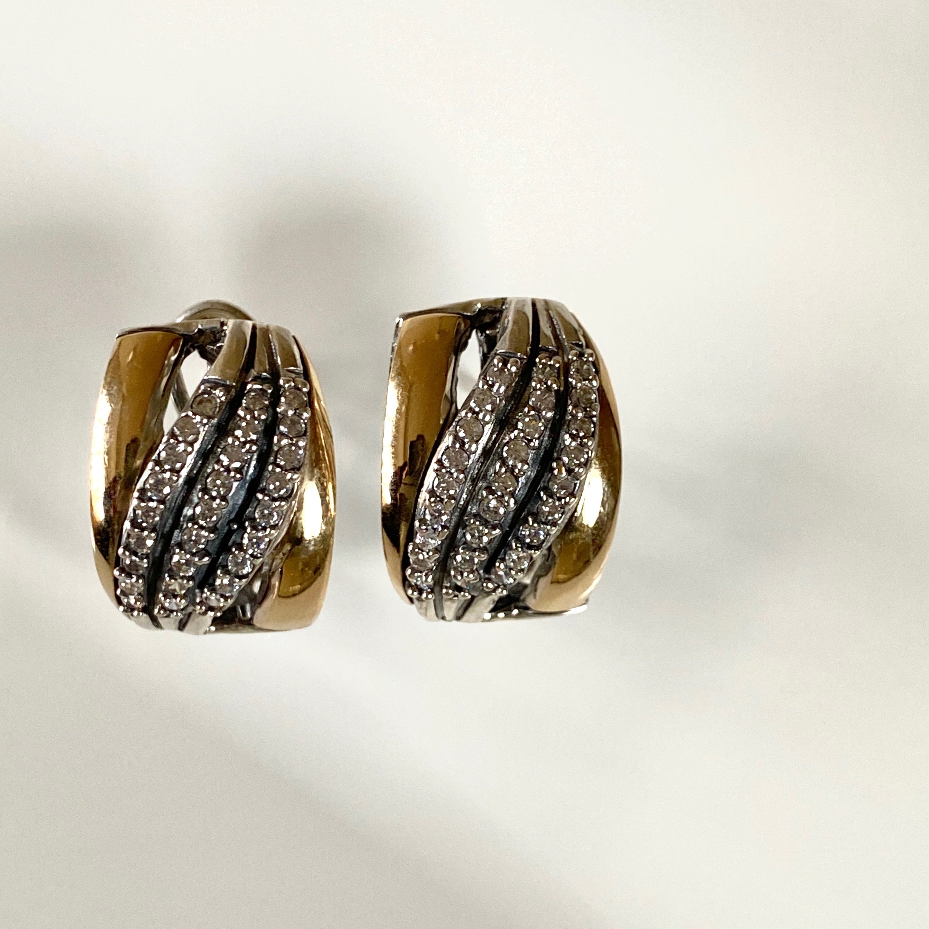 MAKE A WISH EARRINGS - Sterling Silver & 14k Yellow Gold-Tayroni