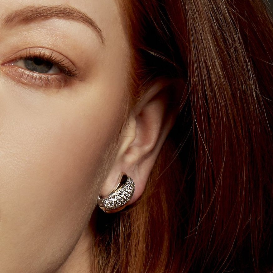 NOBU EARRINGS - Sterling Silver & 14k Yellow Gold-Tayroni