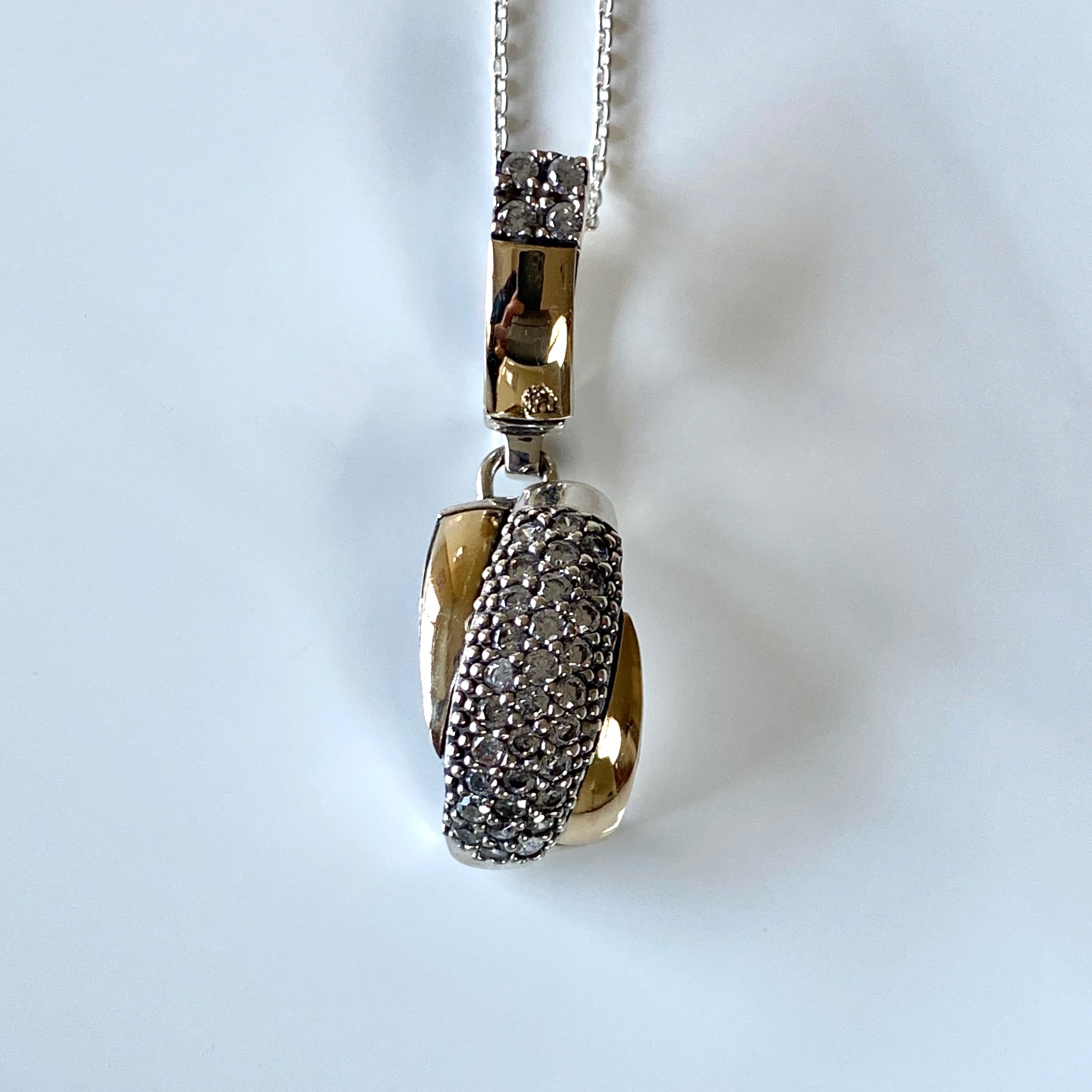 NOBU NECKLACE - Sterling Silver & 14k Yellow Gold-Tayroni