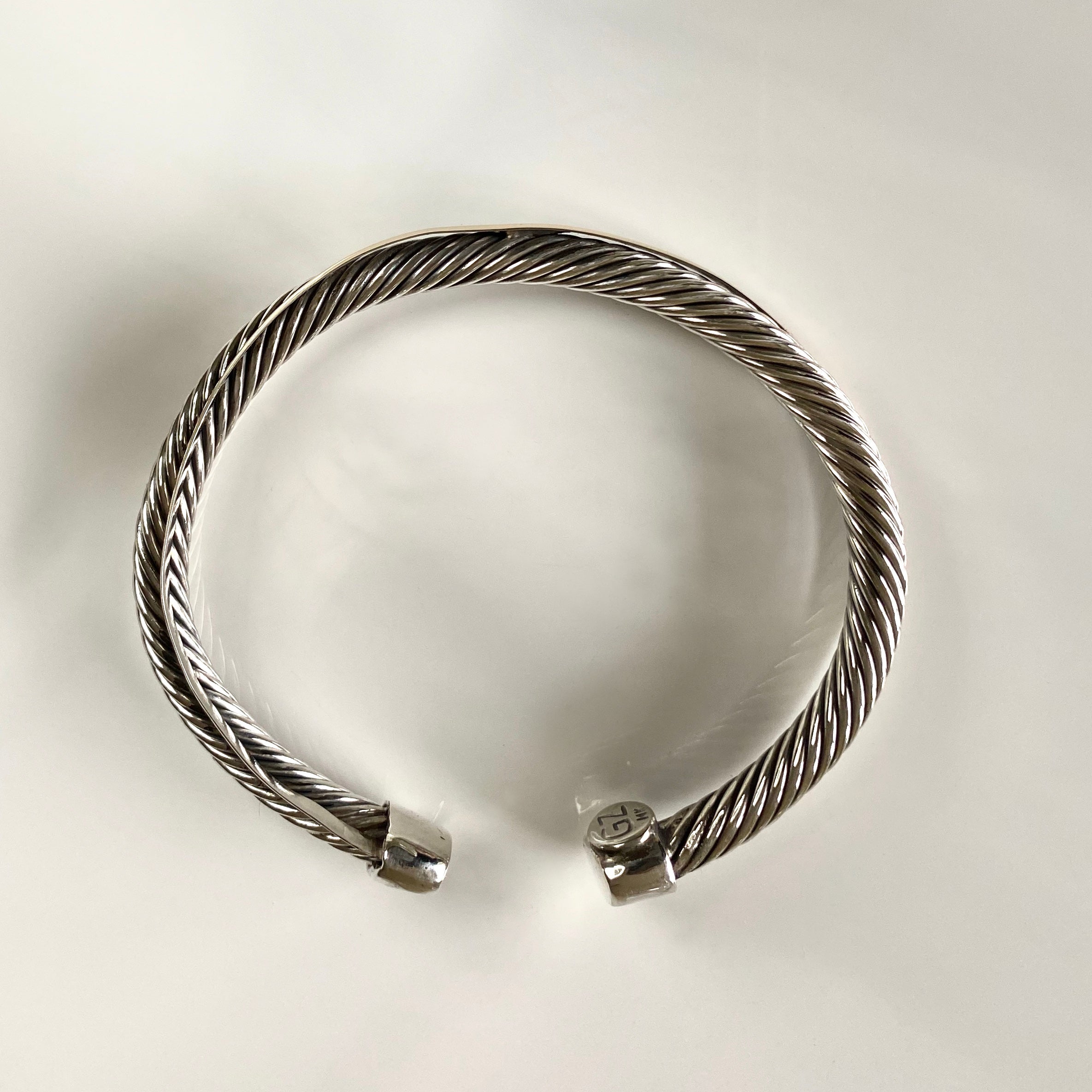 ORBIT CUFF BRACELET - Sterling Silver and 14k Yellow Gold-Tayroni