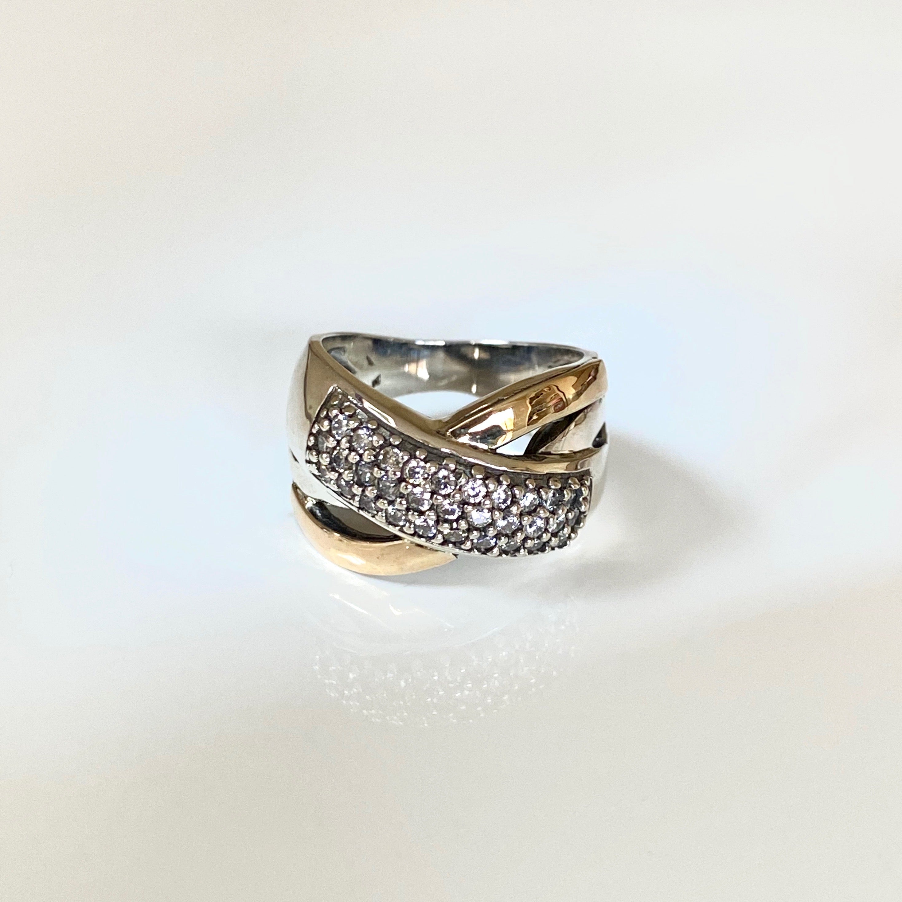PAOLINO RING - Sterling Silver & 14k Yellow Gold-Tayroni