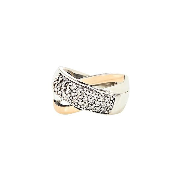 PAOLINO RING - Sterling Silver & 14k Yellow Gold-Tayroni