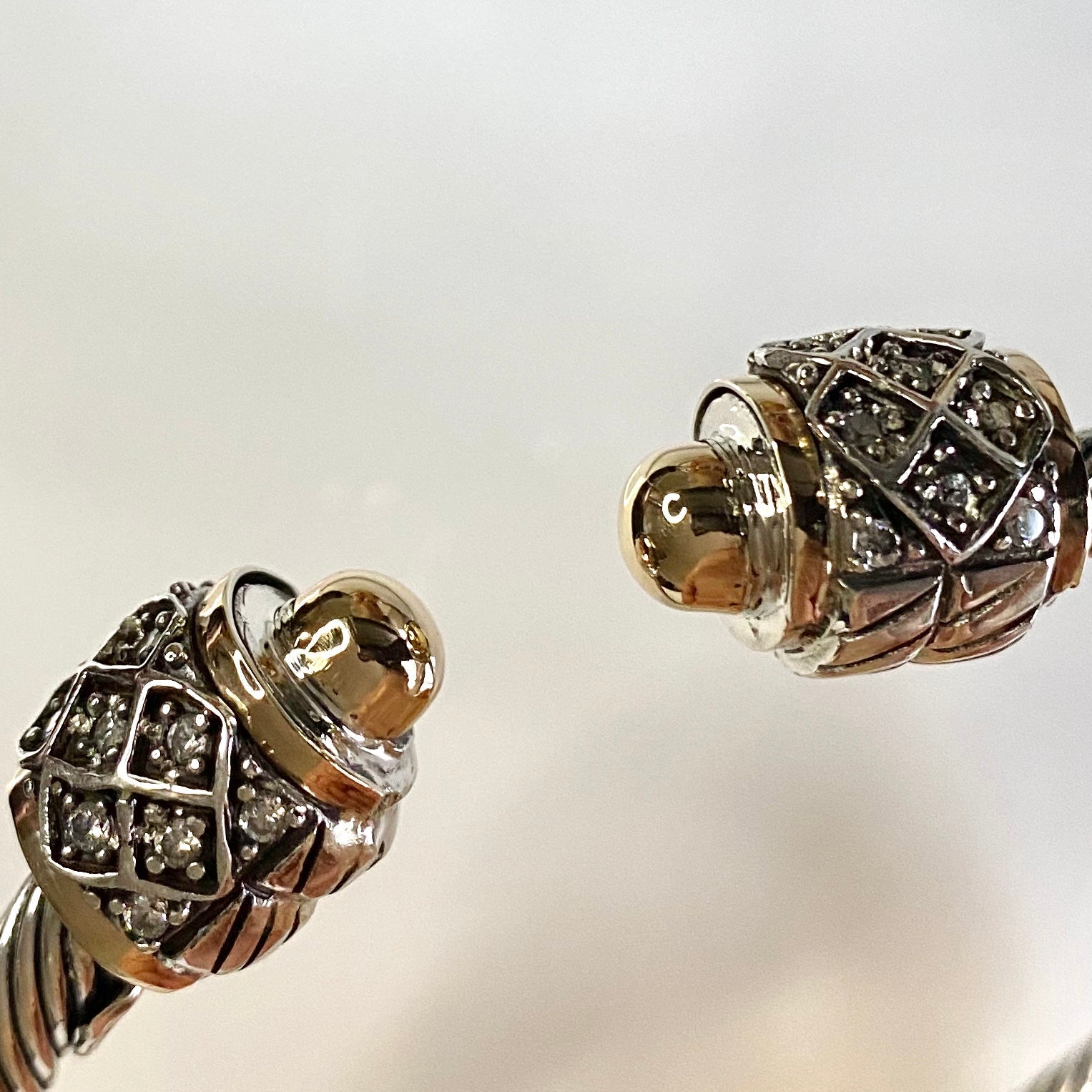 POSITANO CUFF BRACELET - Sterling Silver & 14k Yellow Gold-Tayroni