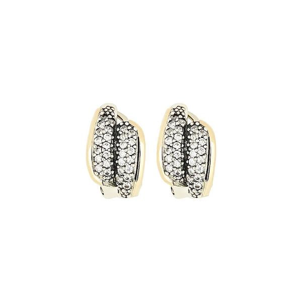 POSITANO EARRINGS - Sterling Silver & 14k Yellow Gold-Tayroni