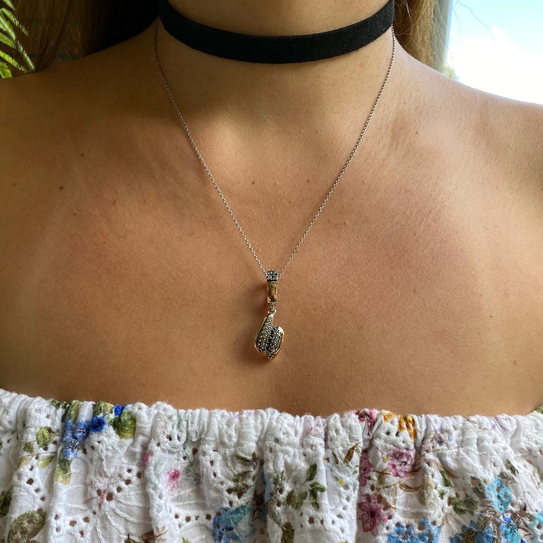 POSITANO NECKLACE - Sterling Silver & 14k Yellow Gold-Tayroni
