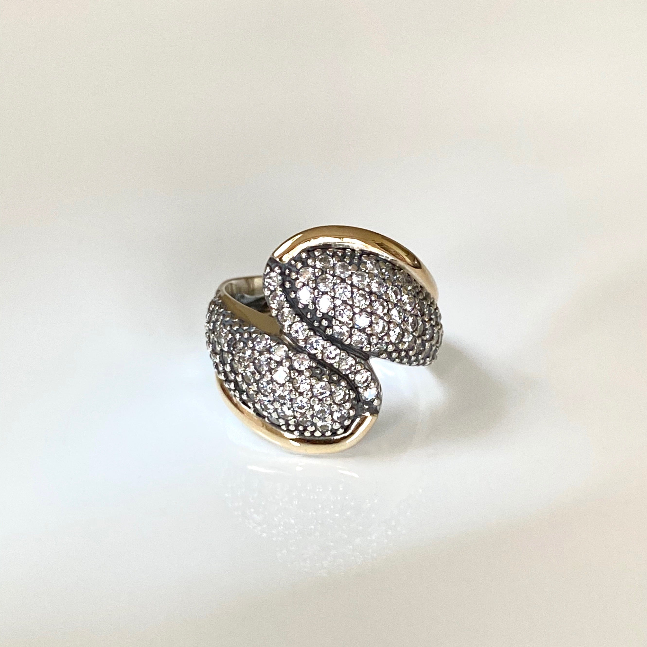 POSITANO RING - Sterling Silver & 14k Yellow Gold-Tayroni