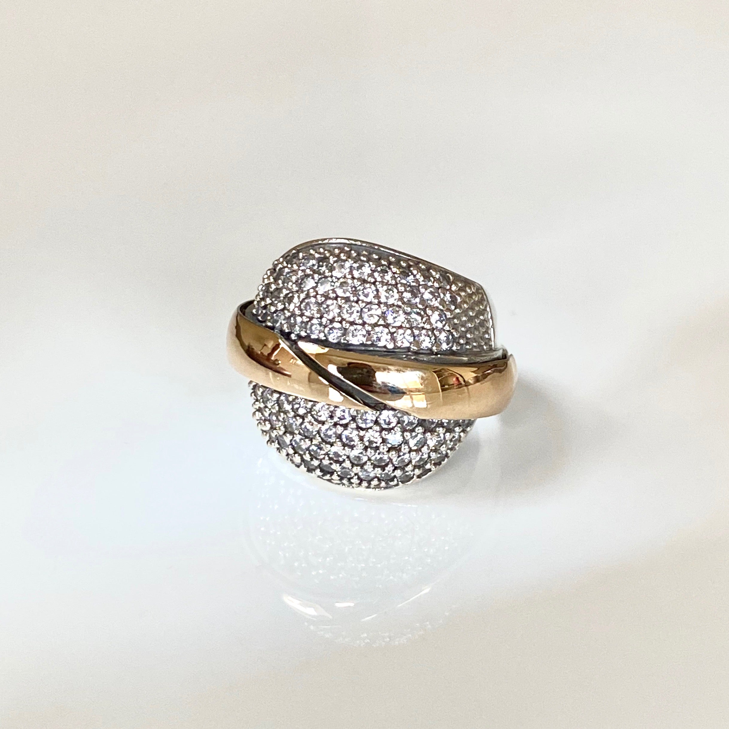 SIRIUS RING - Sterling Silver & 14k Yellow Gold-Tayroni