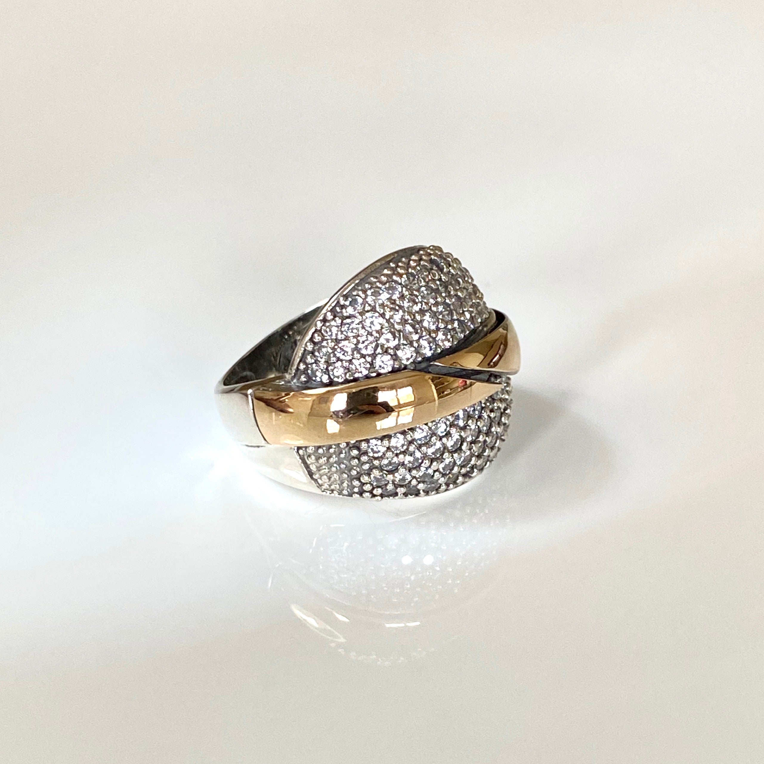 SIRIUS RING - Sterling Silver & 14k Yellow Gold-Tayroni